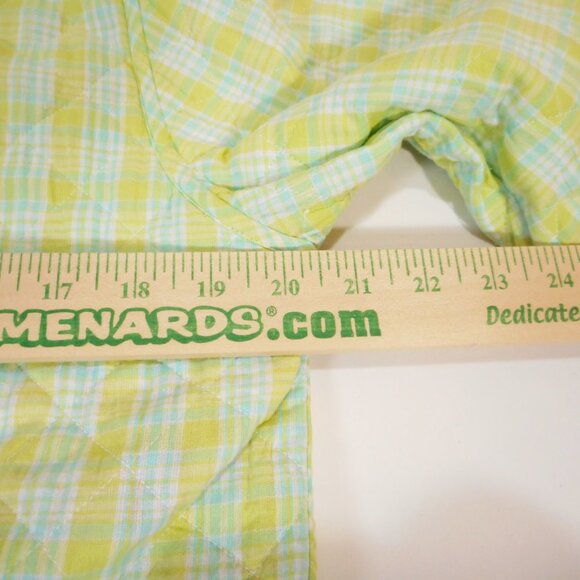 David Brooks size M Patchwork Quilted Jacket Colorful Reversible Button-up - Picture 7 of 13